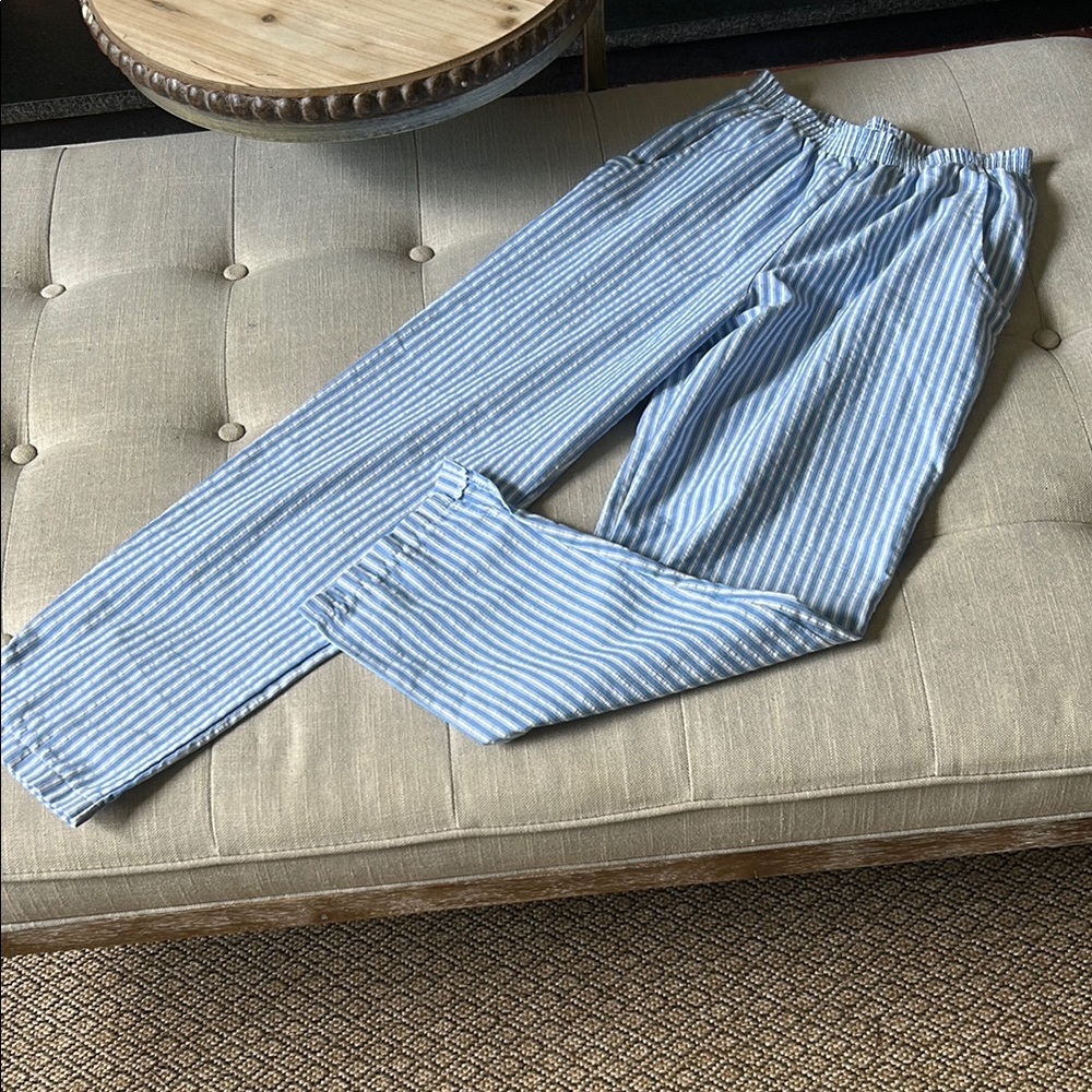 Andrew McMullan Blue White Pinstripe Pants Size 4P